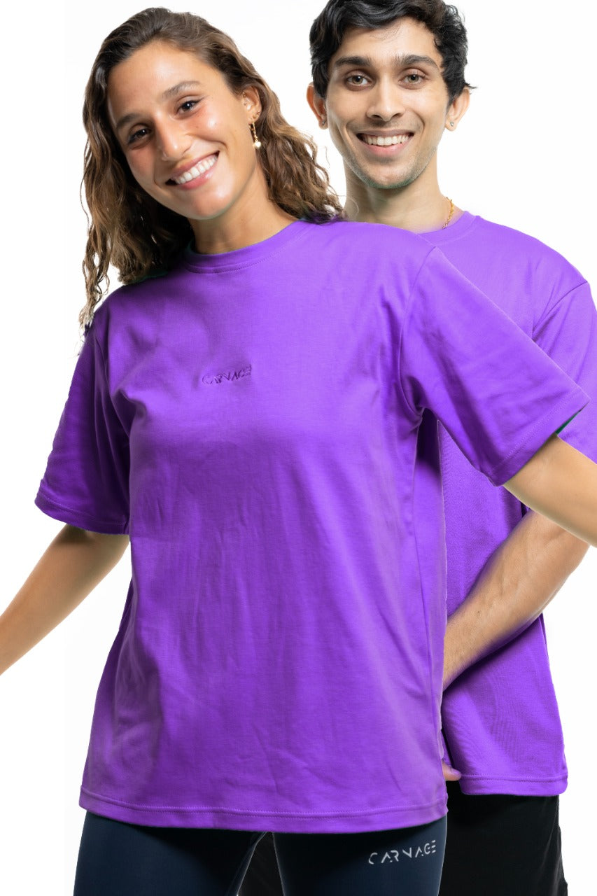 Desire Oversize Tee - Prime Purple