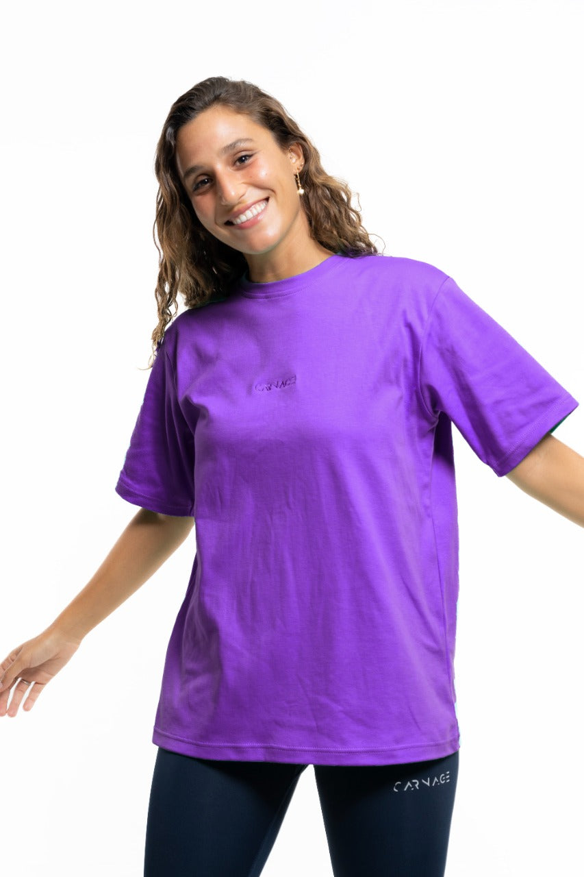 Desire Oversize Tee - Prime Purple