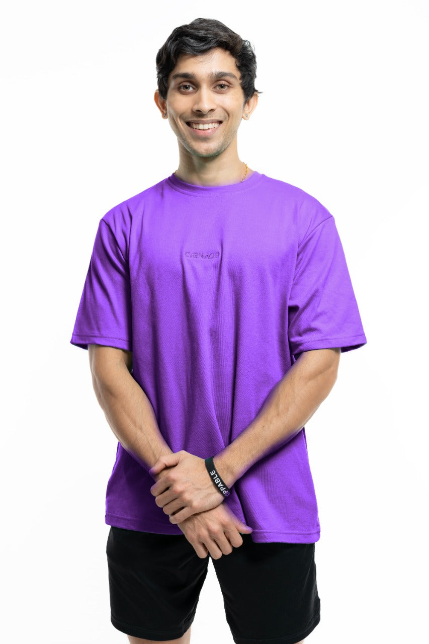 Desire Oversize Tee - Prime Purple