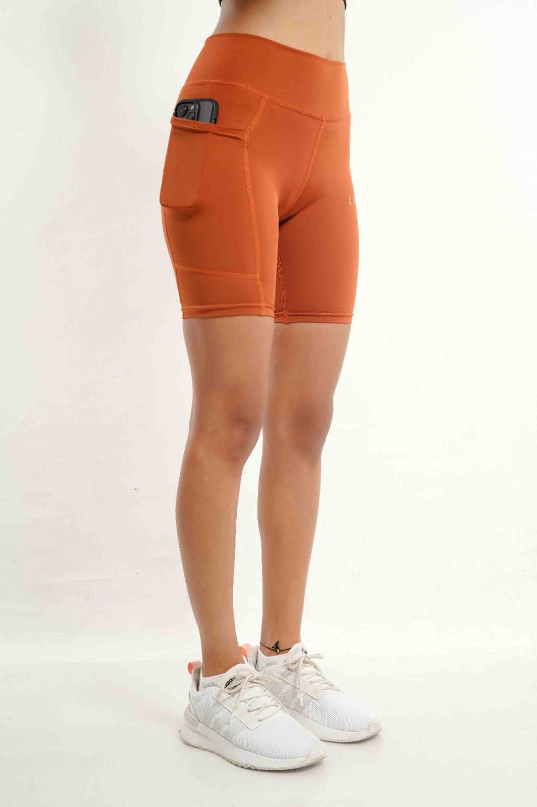 Essential Pocket Biker Short - Burnt Orange