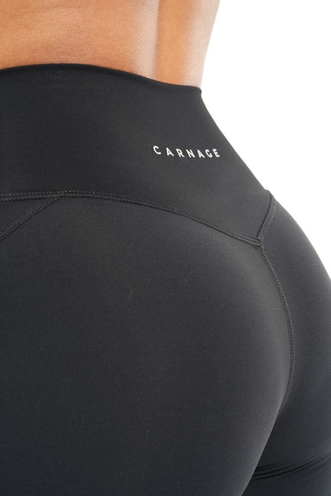 Carnage Premium V-Taper Biker Short - Black