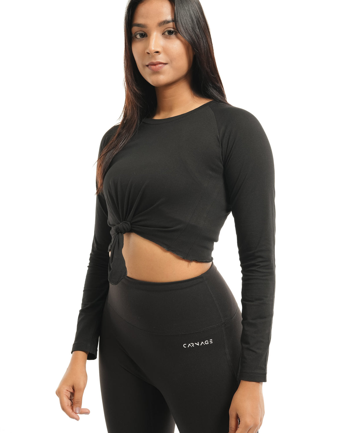 Essential Tie Up Crop Tee