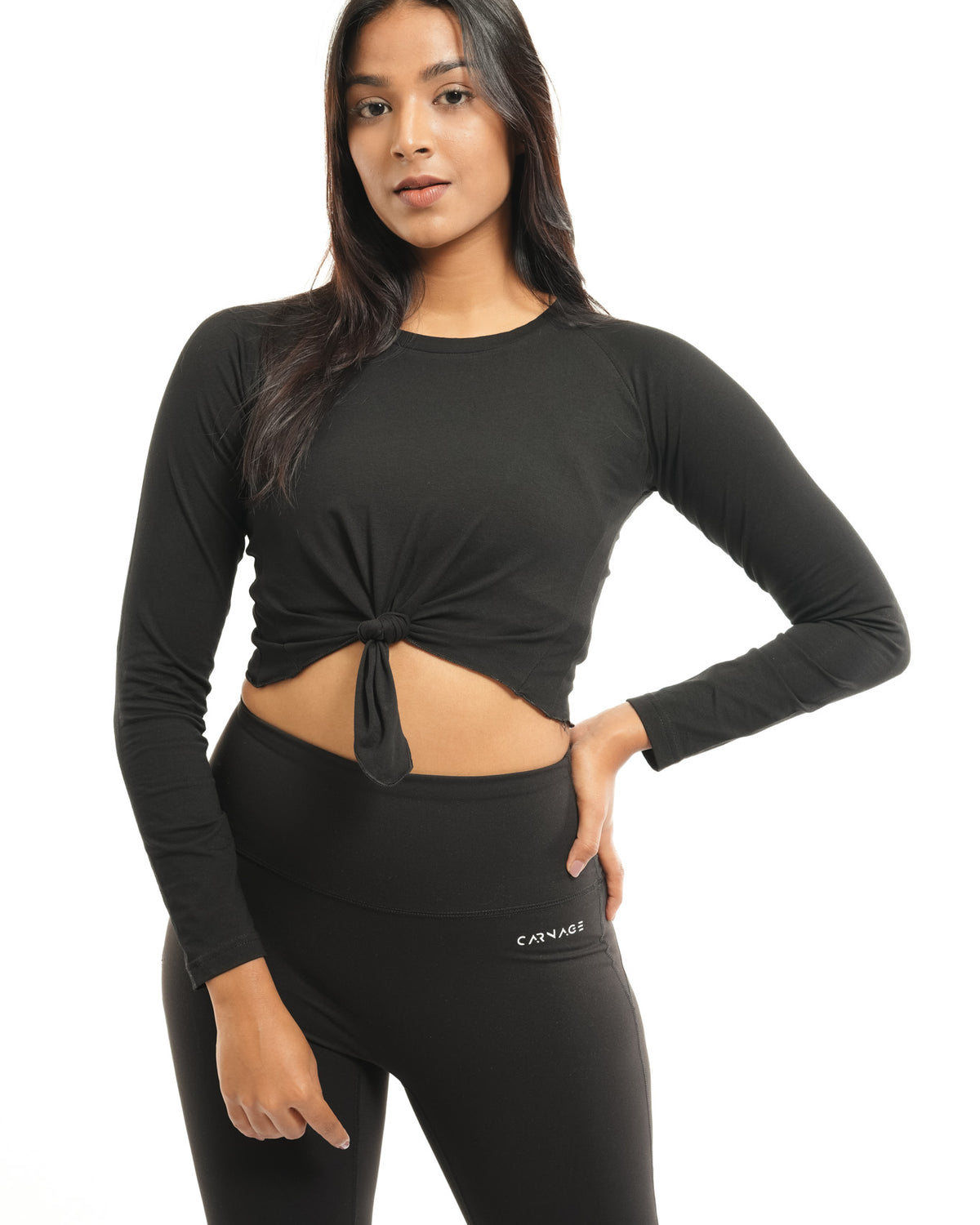 Essential Tie Up Crop Tee