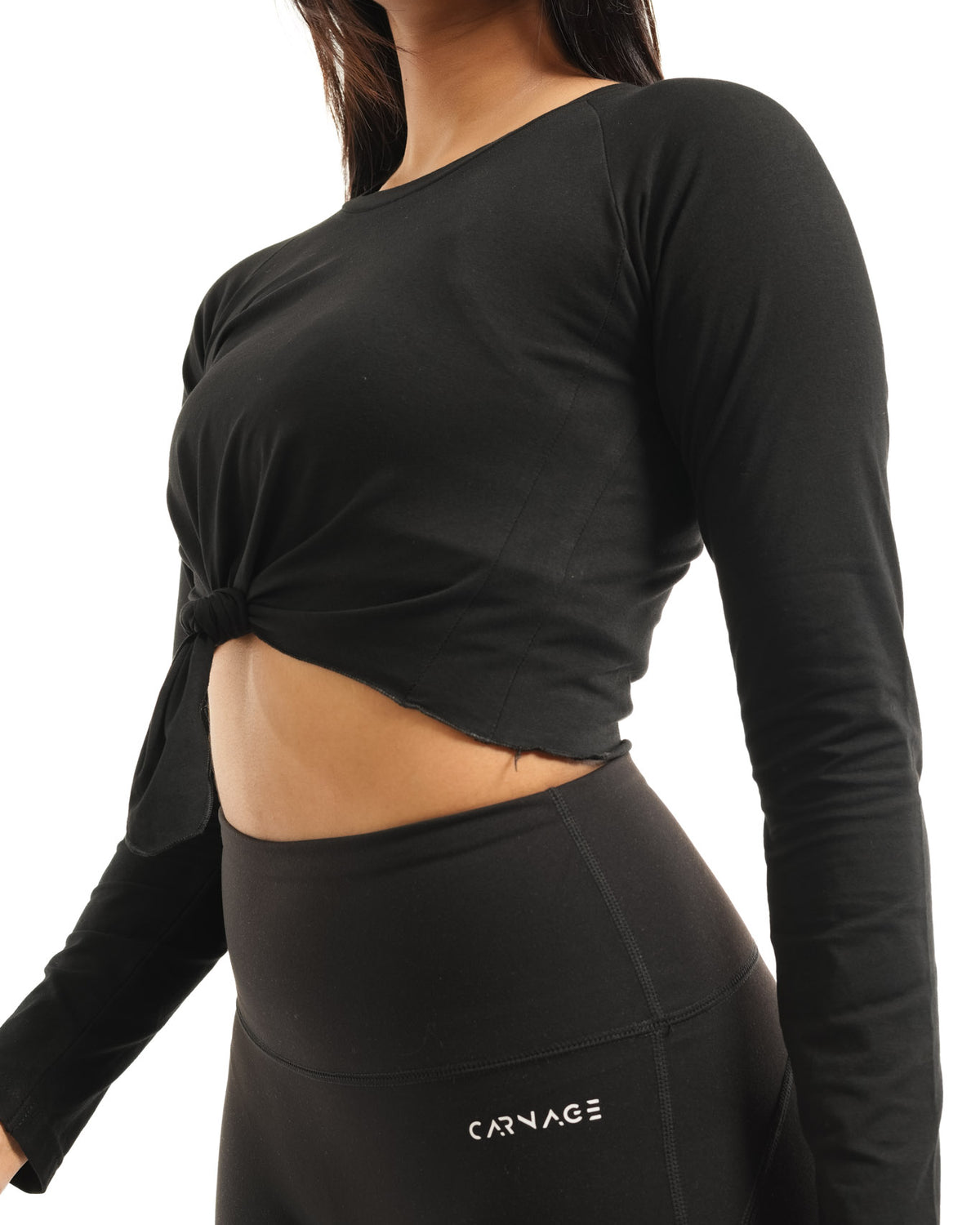 Essential Tie Up Crop Tee