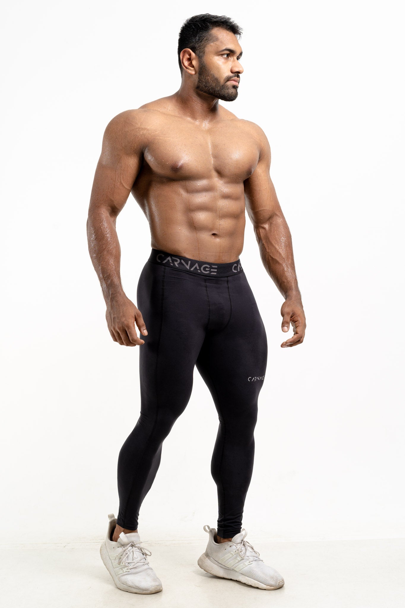 adidas Tech Fit Mens Long Training Tights - Black – Start Fitness