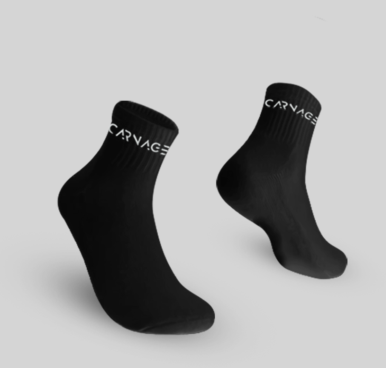 Mid Half Socks - Black